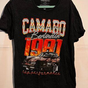 Chemistry Camaro Berlinetta 1981 T-Shirt — GM Official — Medium — Retro Muscle C